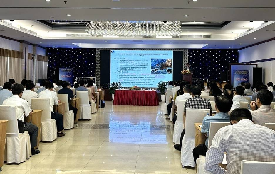Quang cảnh hội thảo Chính sách pháp luật địa chất, khoáng sản. Ảnh: Thục Vy.